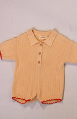 Cream Knitted Romper