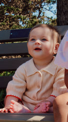 Cream Knitted Romper