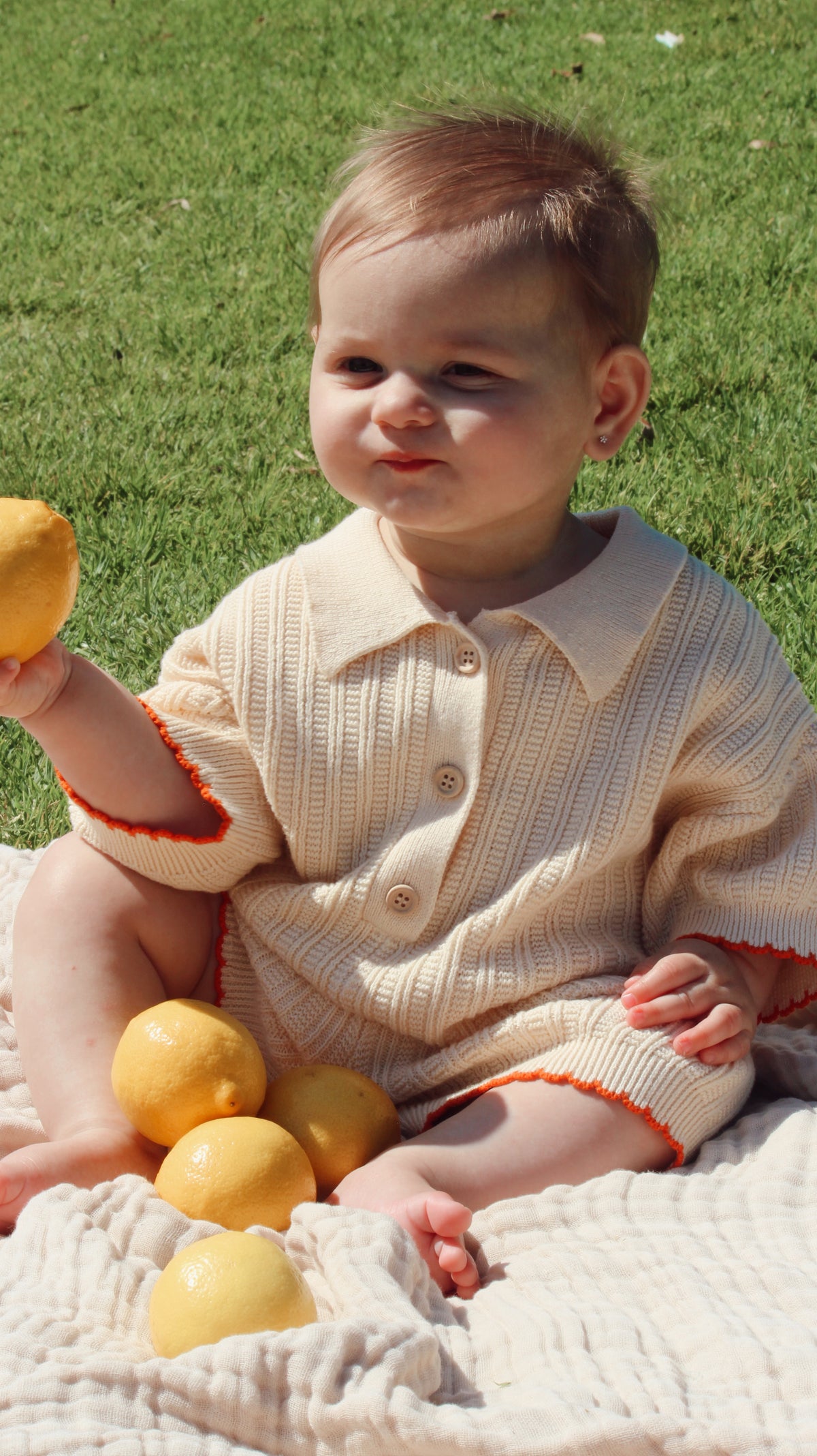 Cream Knitted Romper